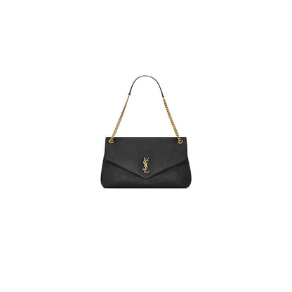 YSL Calypso large in grained lambskin