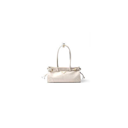 Prada Medium leather handbag(high-end grade)
