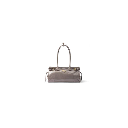 Prada Medium leather handbag(high-end grade)