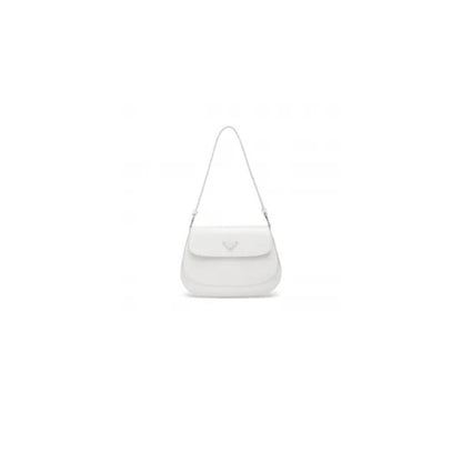 Small Prada Cleo brushed leather shoulder bag with flap