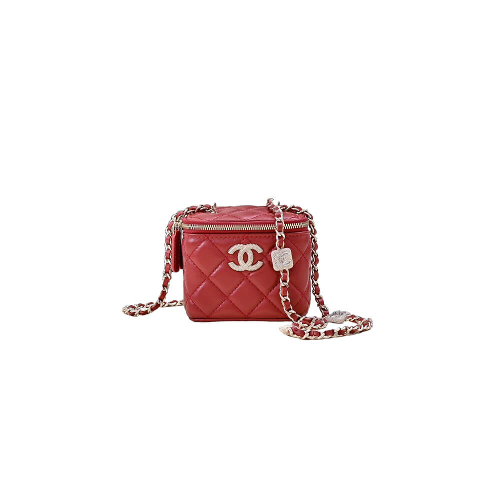 CHANEL Small Vanity with Chain(HIGH-END GRADE)