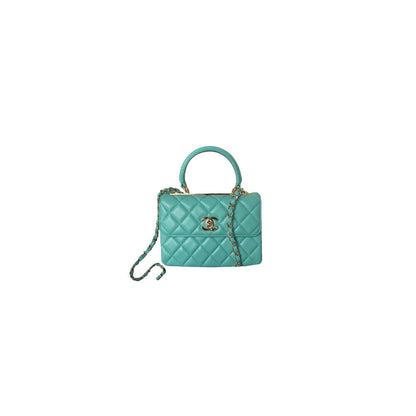 CHANEL Mini Flap Bag with Top Handle(HIGH-END GRADE)