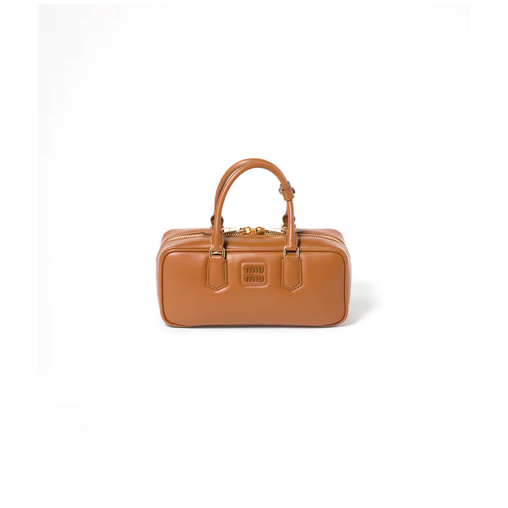 MIUMIU Large Arcadie Leather Bag(HIGH-END GRADE)