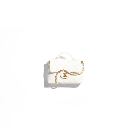 CHANEL Small Flap Bag with Top Handle(HIGH-END GRADE)