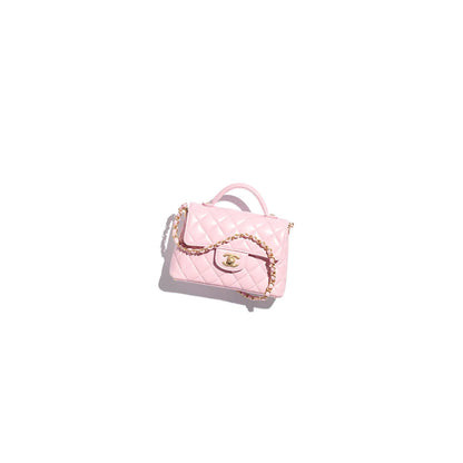 CHANEL Small Flap Bag with Top Handle(HIGH-END GRADE)