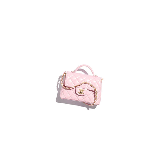 CHANEL Small Flap Bag with Top Handle(HIGH-END GRADE)