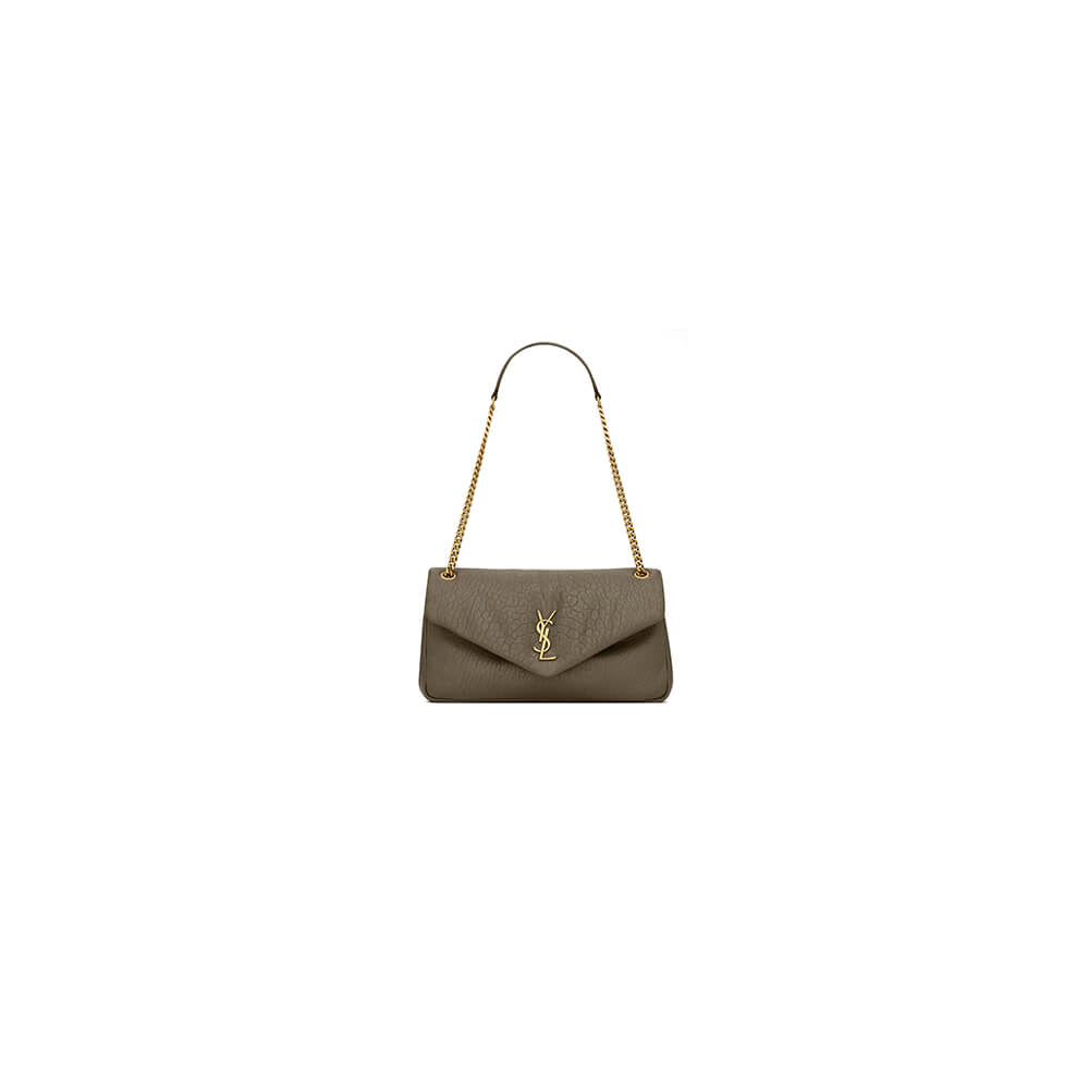 YSL calypso medium in grained lambskin