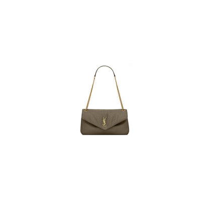 YSL calypso medium in grained lambskin