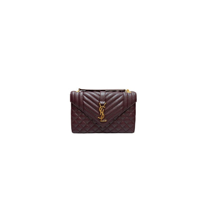 YSL envelope medium in grained leather