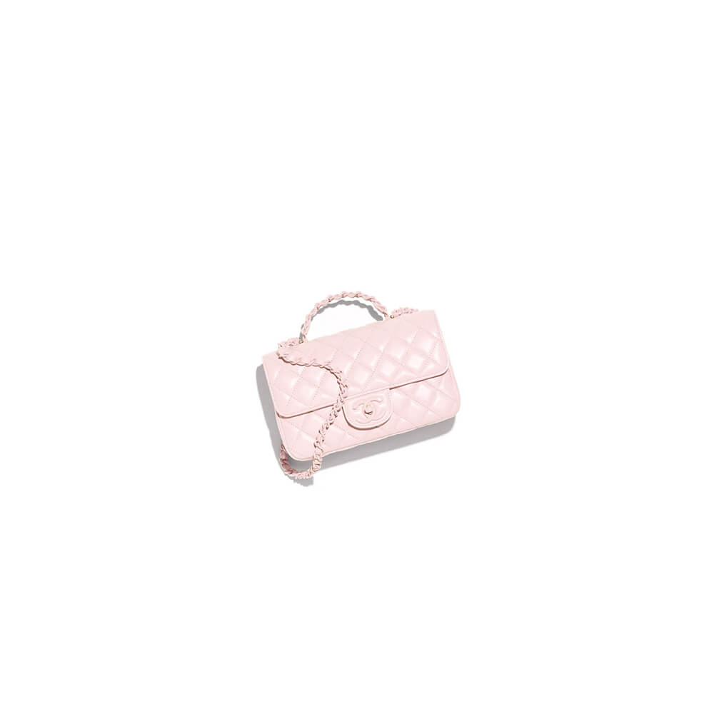 Chanel Mini Flap Bag with Top Handle(HIGH-END GRADE)
