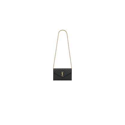 YSL cassandre chain wallet in lambskin