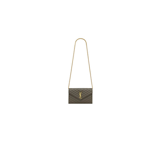 YSL cassandre chain wallet in lambskin