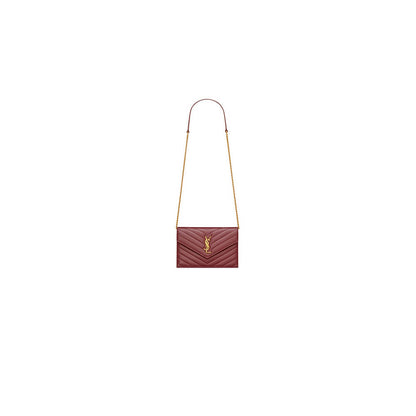 YSL cassandre chain wallet in lambskin