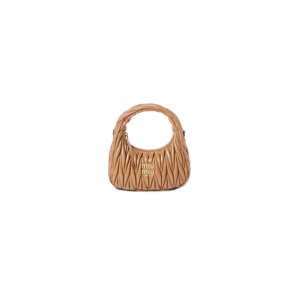 Small Wander matelasse nappa leather hobo bag(HIGH-END GRADE)