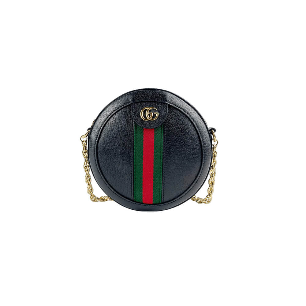 Ophidia GG mini round shoulder bag