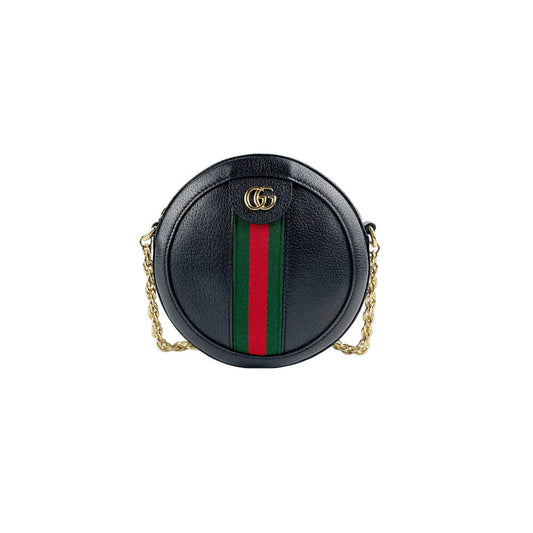 Ophidia GG mini round shoulder bag