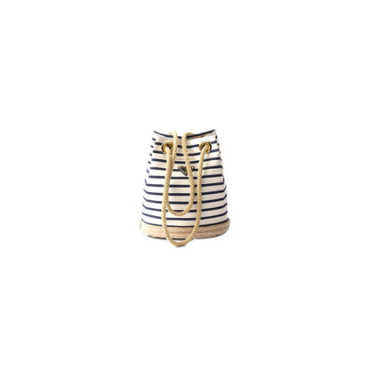 Prada Mariner small striped fabric bucket bag