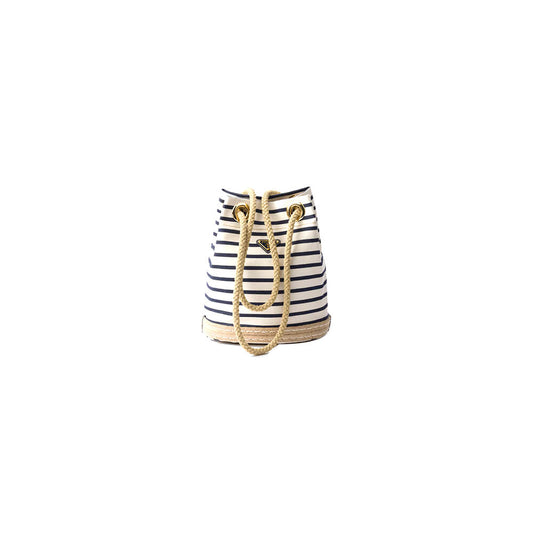 Prada Mariner small striped fabric bucket bag