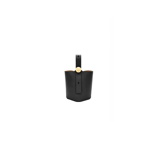 LOEWE Mini Pebble bucket in smooth calfskin(high-end grade)