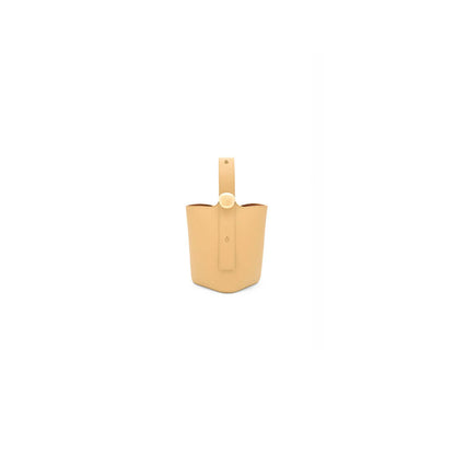 LOEWE Mini Pebble bucket in smooth calfskin(high-end grade)
