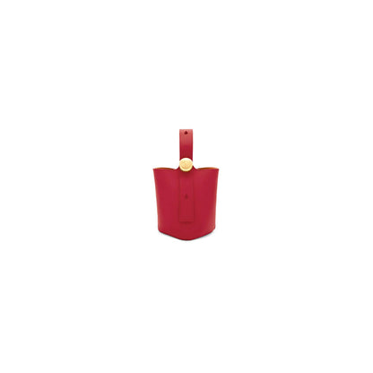 LOEWE Mini Pebble bucket in smooth calfskin(high-end grade)