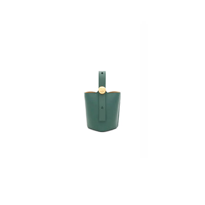 LOEWE Mini Pebble bucket in smooth calfskin(high-end grade)