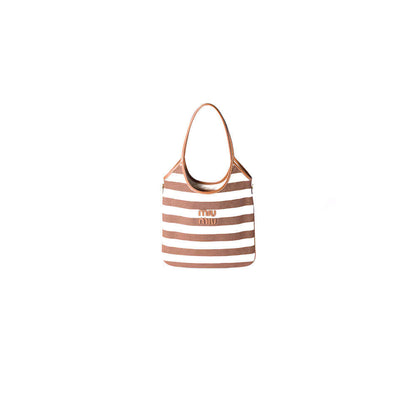 MIUMIU REGULAR IVY canvas and leather bag(HIGH-END GRADE)