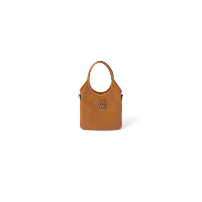 MIUMIU MINI IVY leather handbag(HIGH-END GRADE)