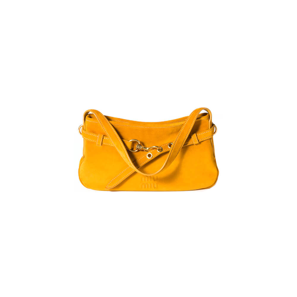 MIUMIU Medium Aventure suede bag(HIGH-END GRADE)