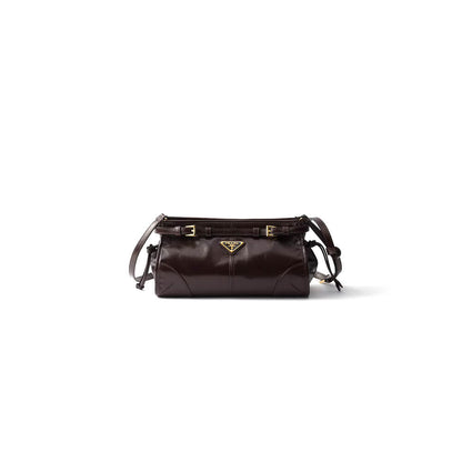 Prada Bonnie small leather shoulder bag(HIGH-END GRADE)