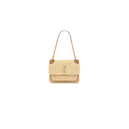 YSL NIKI medium in raffia(HIGH-END GRADE)