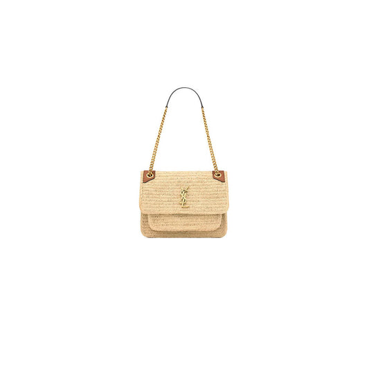 YSL NIKI medium in raffia(HIGH-END GRADE)