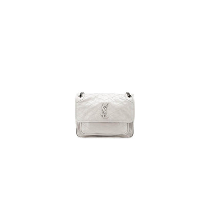 YSL NIKI MEDIUM IN CRINKLED VINTAGE LEATHER(HIGH-END GRADE)