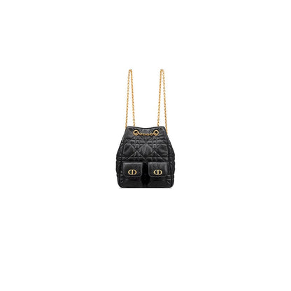 Dior Medium Dior Caro Multicarry Backpack with Chain(HIGH-END GRADE)