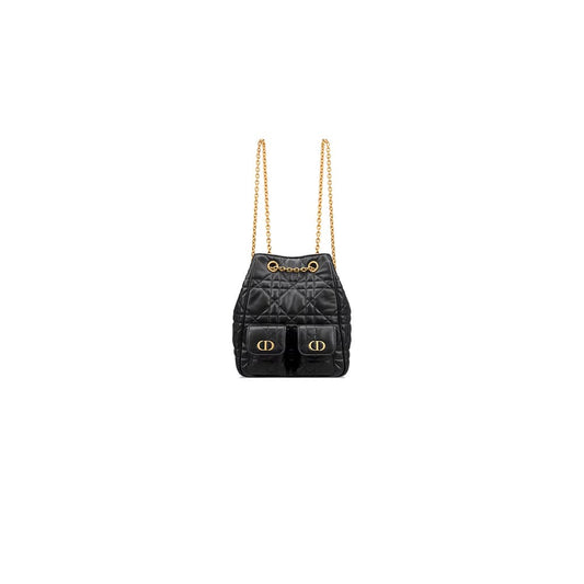 Dior Medium Dior Caro Multicarry Backpack with Chain(HIGH-END GRADE)