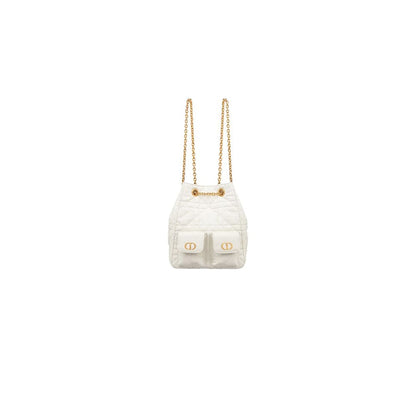 Dior Medium Dior Caro Multicarry Backpack with Chain(HIGH-END GRADE)