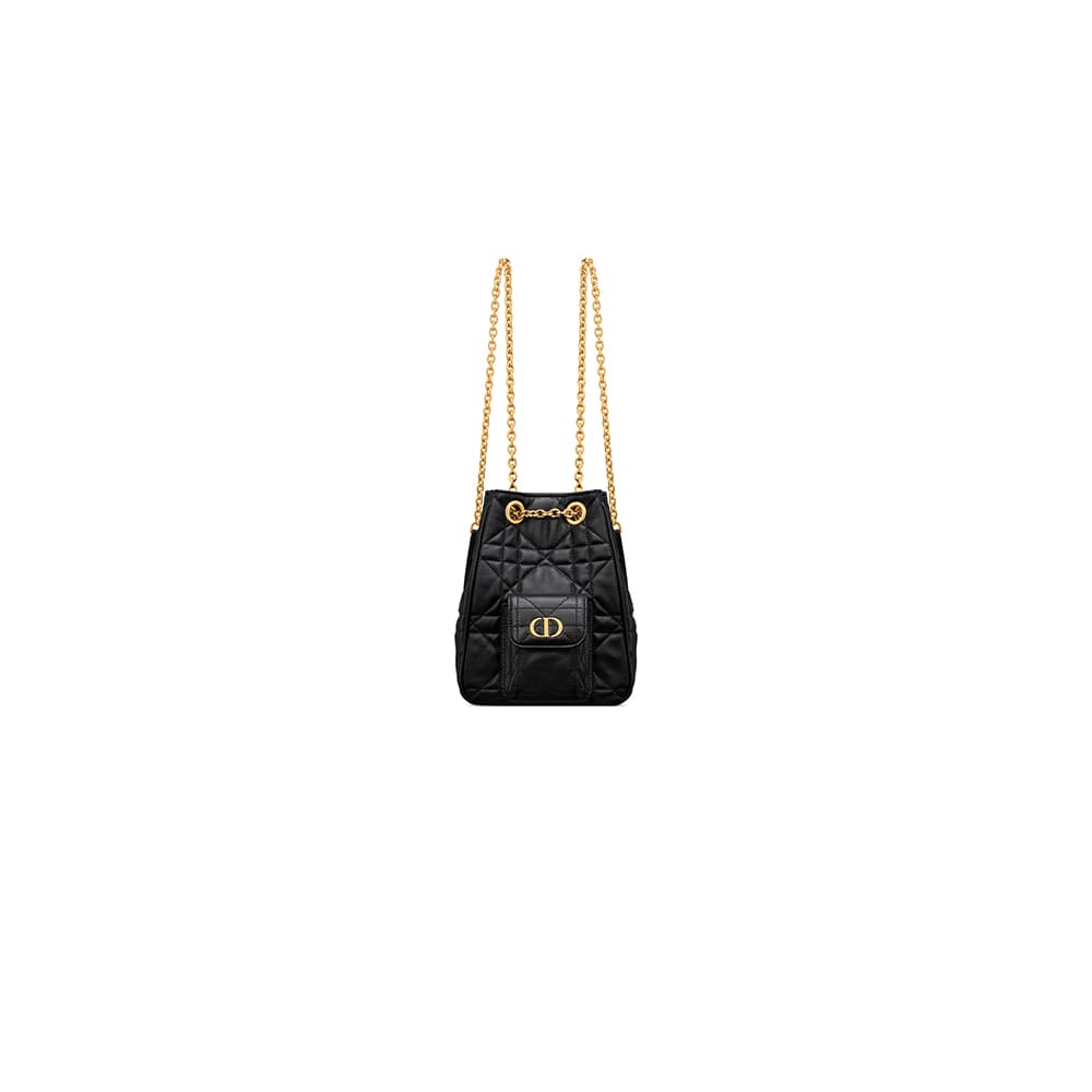 Dior Small Dior Caro Multicarry Backpack with Chain(HIGH-END GRADE)
