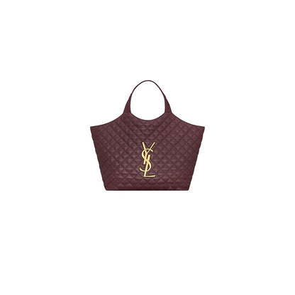 YSL ICARE MAXI SHOPPING BAG IN QUILTED LAMBSKIN(HIGH-END GRADE)