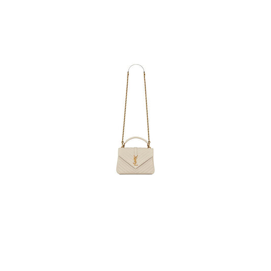 COLLEGE MEDIUM CHAIN BAG IN QUILTED LEATHER
