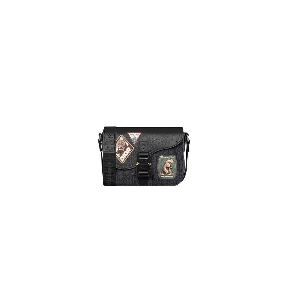 Dior Small Saddle Messenger Bag with Flap