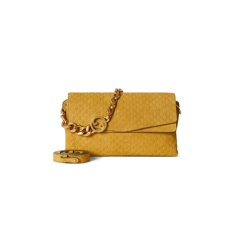 Gucci Medium shoulder bag with chain(HIGH-END GRADE)