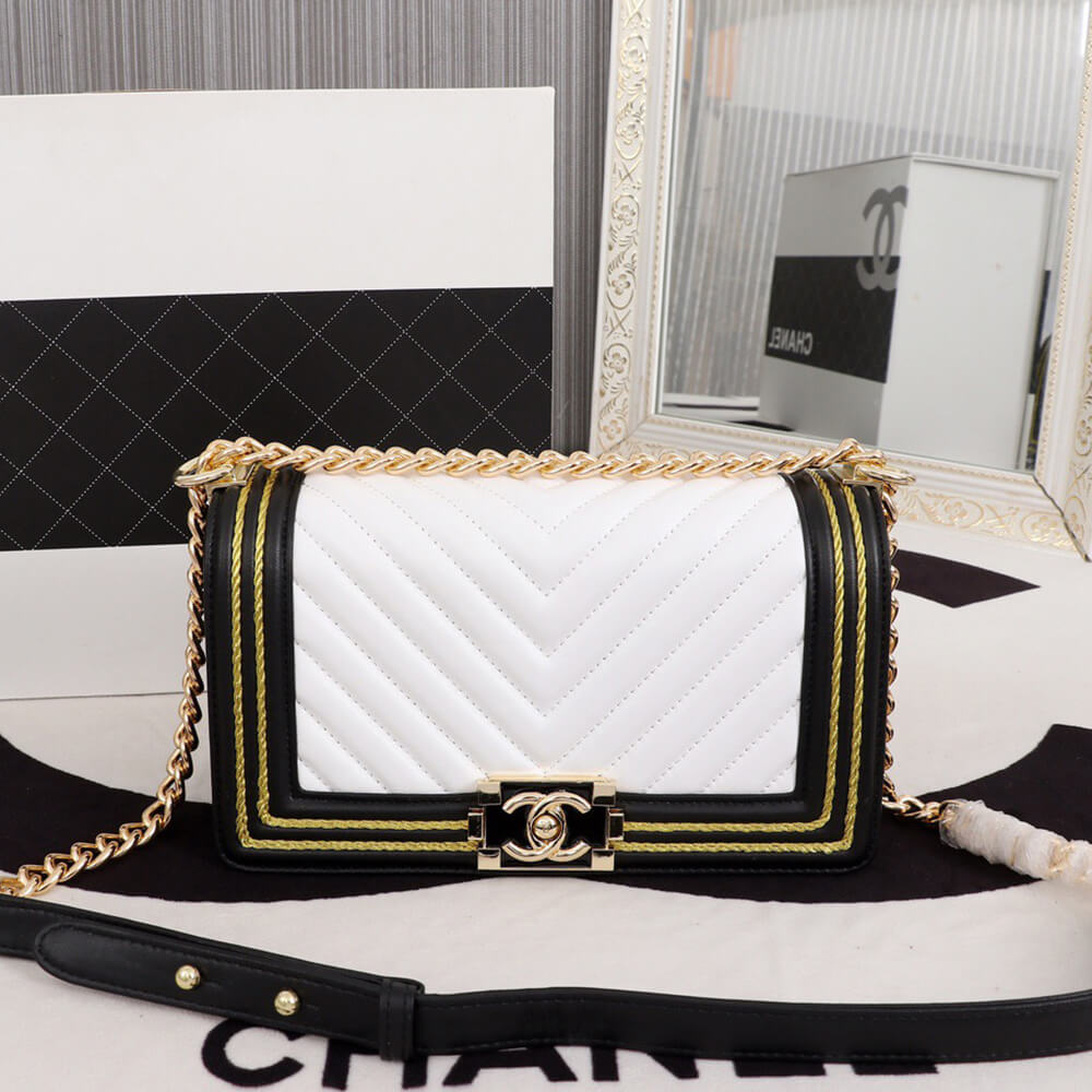 Chevron Boy Chanel Handbag