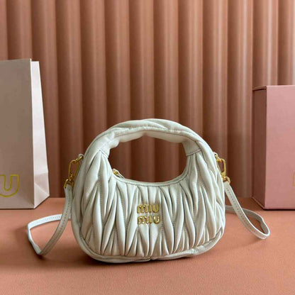 Mini Wander matelass?? nappa leather hobo bag(high-end grade)