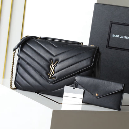 YSL LOULOU large in MATELASSE lambskin(HIGH-END GRADE)