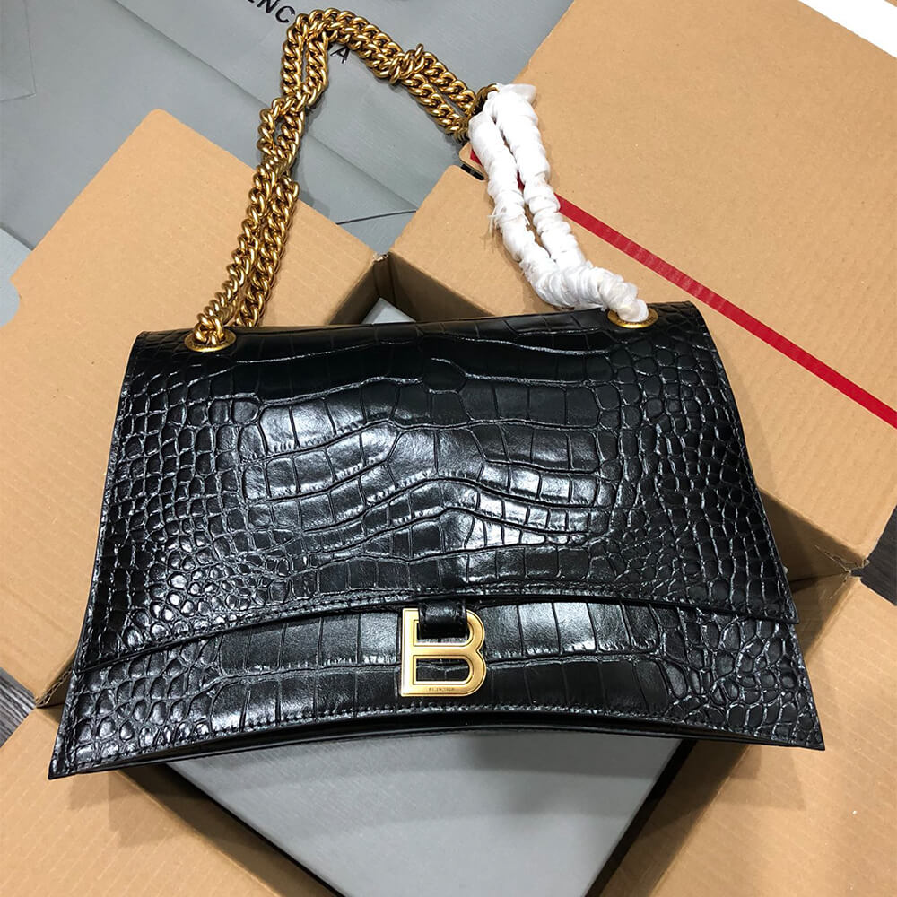 Balenciaga Women’s Crush Chain Bag Medium(HIGH-END GRADE)