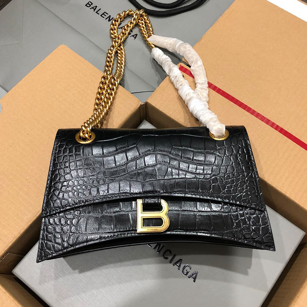 Balenciaga Women’s Crush Chain Bag Small(HIGH-END GRADE)