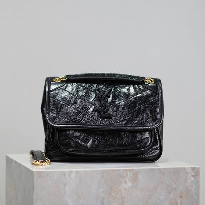 YSL NIKI baby in vintage leather(HIGH-END GRADE)