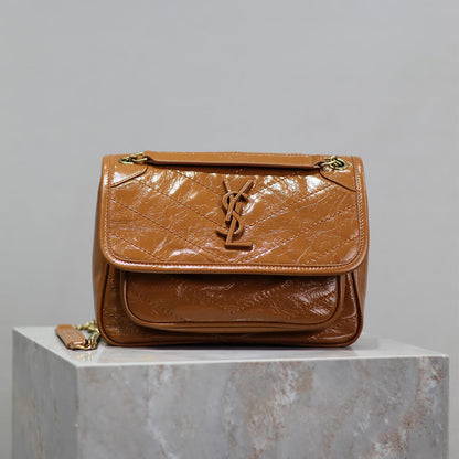 YSL NIKI baby in vintage leather(HIGH-END GRADE)
