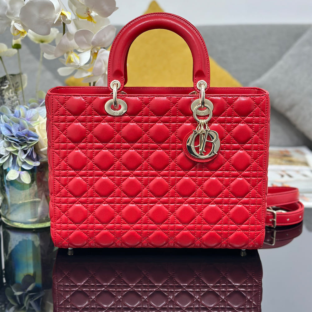 Dior Large Lady Dior Bag(HIGH-END GRADE)