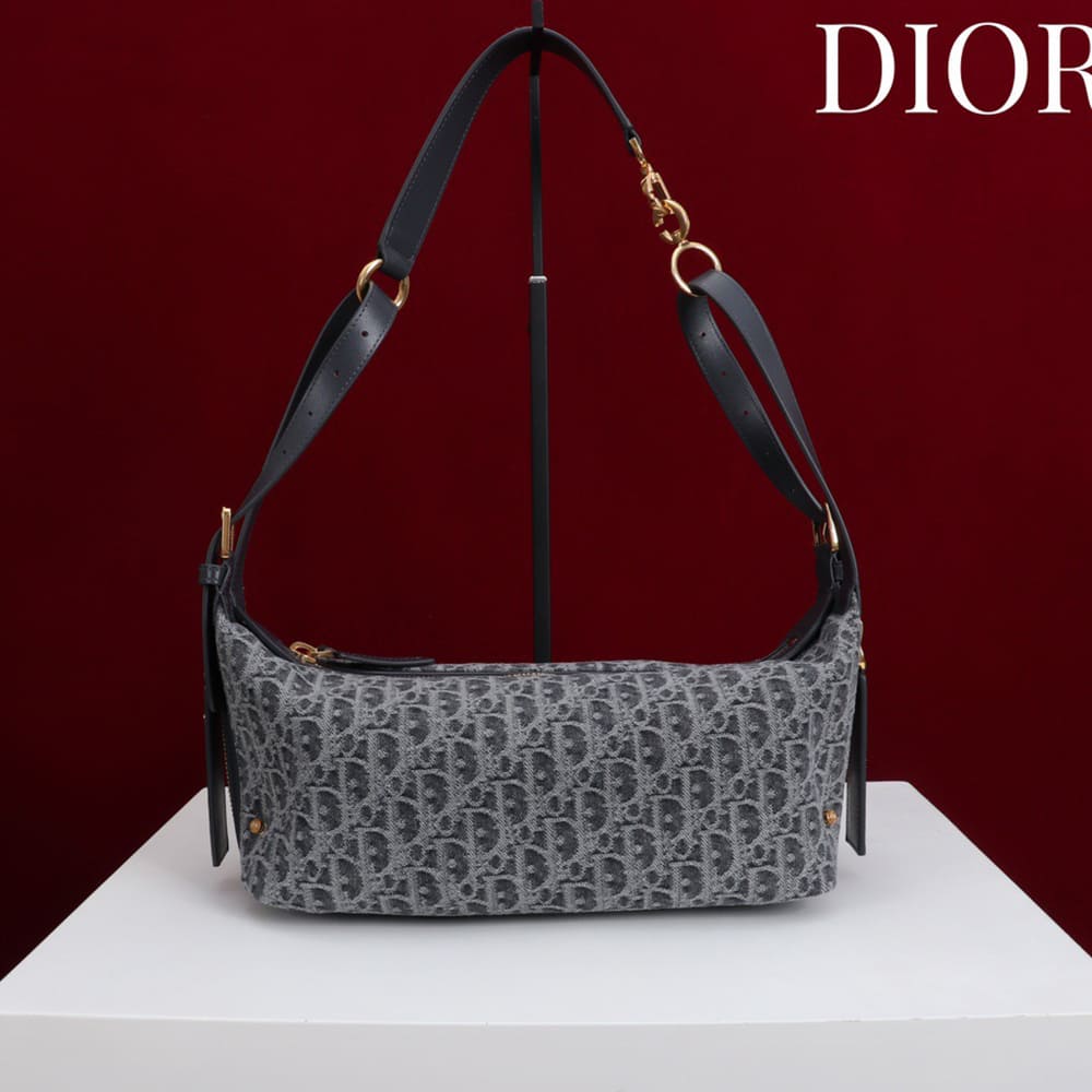 Dior Small D-Journey Bag in Two-Tone Calfskin(HIGH-END GRADE)